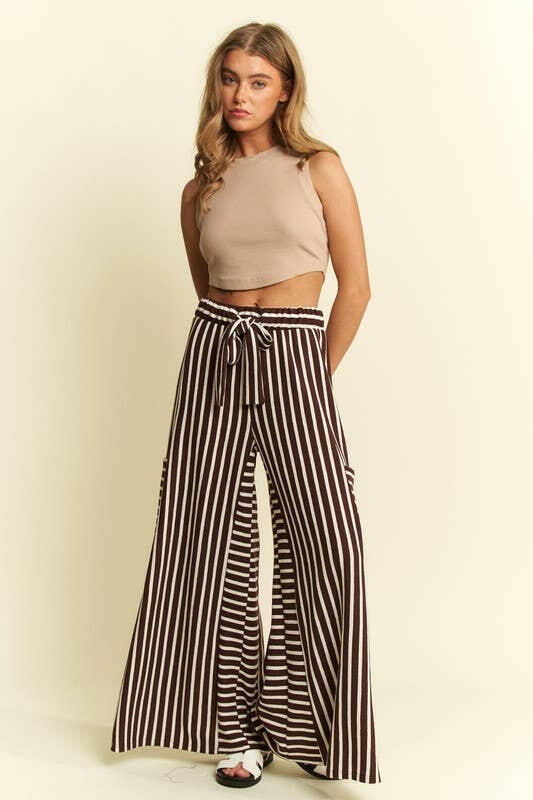 Stripe Wide Leg Pants-PANTS-Krush Kandy, Women's Online Fashion Boutique Located in Phoenix, Arizona (Scottsdale Area)