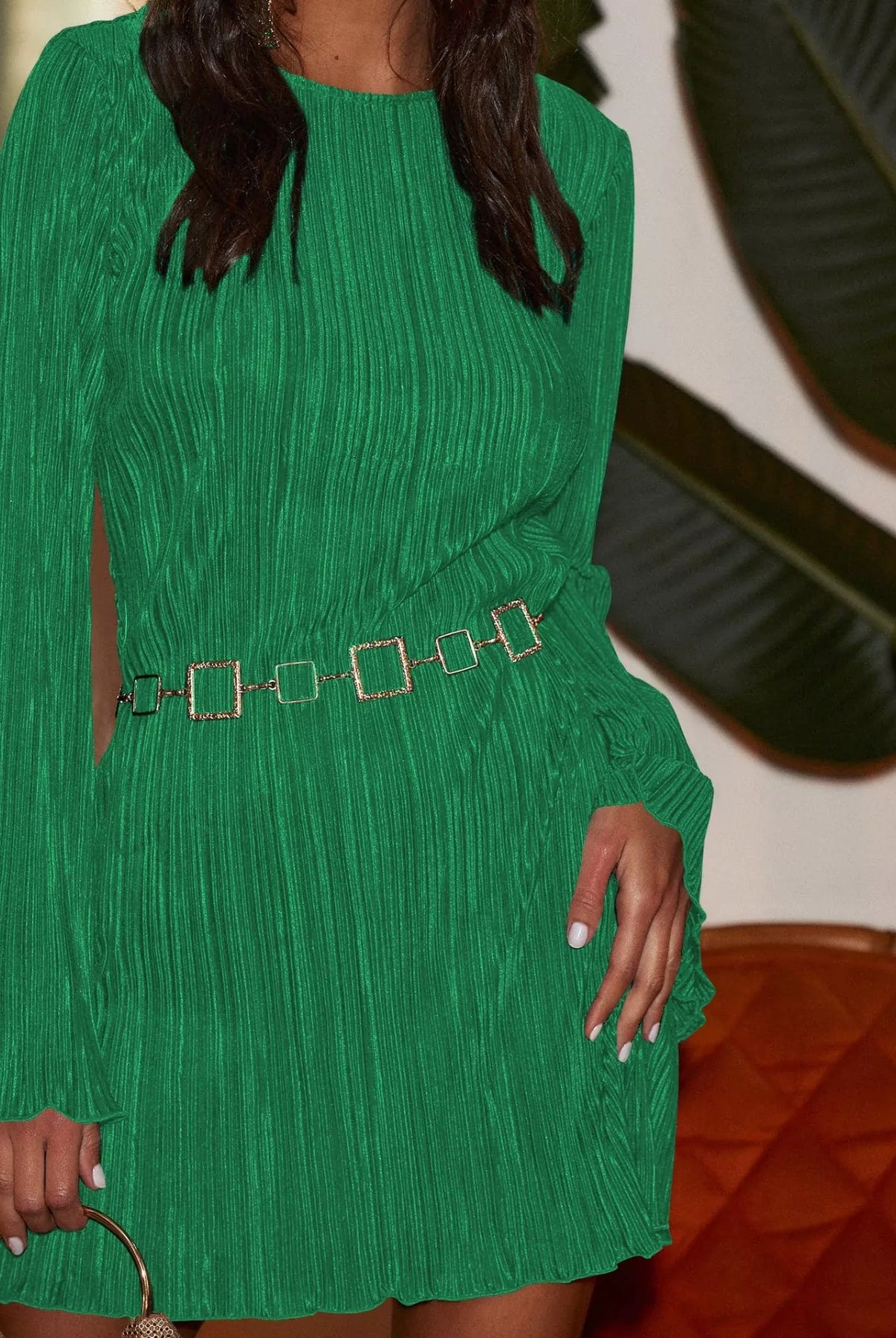 Cutout Back Flare Sleeve Dress-Dresses-Krush Kandy, Women's Online Fashion Boutique Located in Phoenix, Arizona (Scottsdale Area)