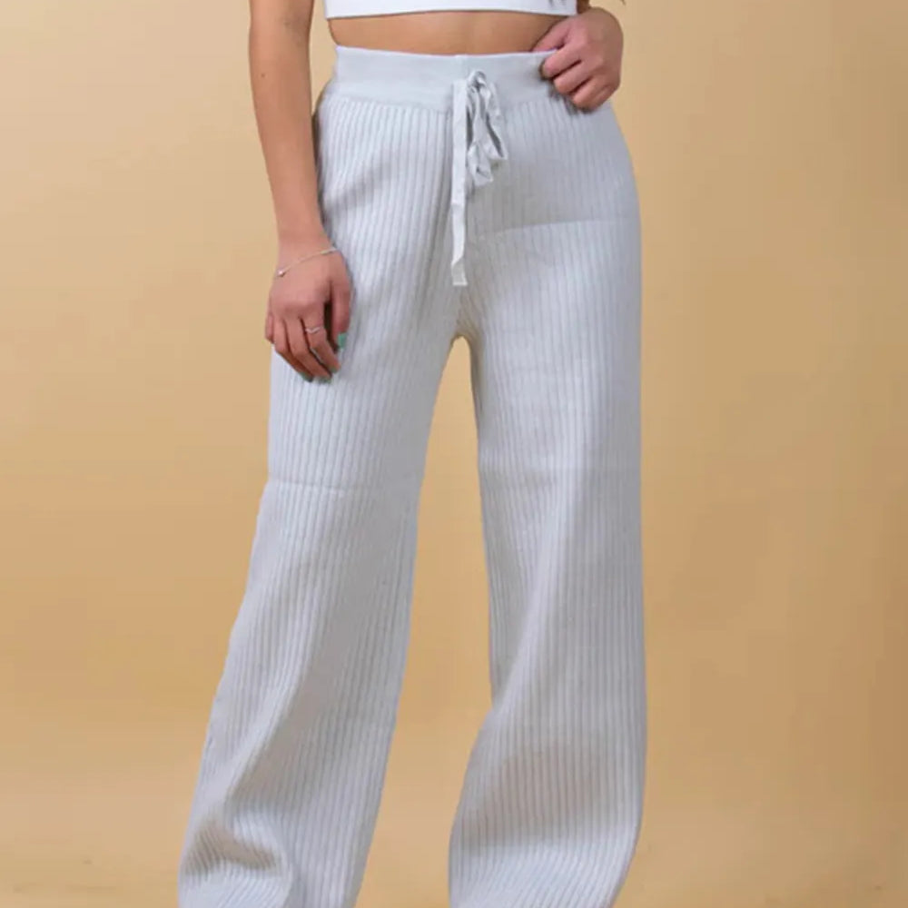 Ribbed Wide Leg Sweater Pants-pants-Krush Kandy, Women's Online Fashion Boutique Located in Phoenix, Arizona (Scottsdale Area)