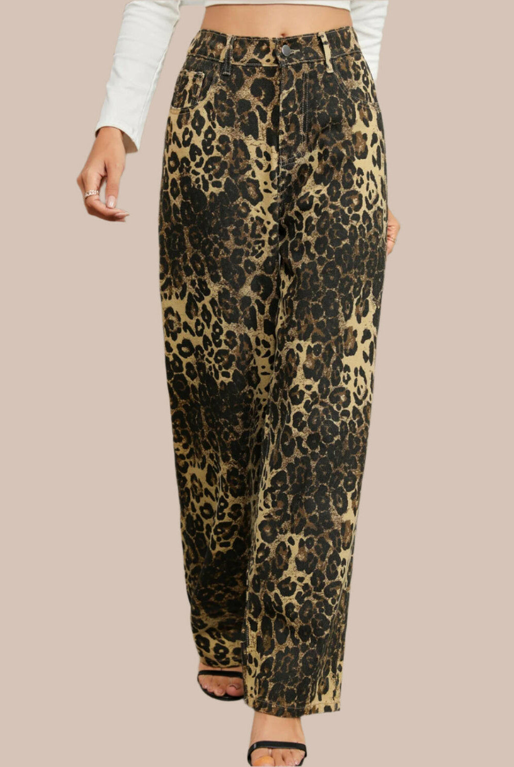 Wild Side Leopard Print Pants-Denim-Krush Kandy, Women's Online Fashion Boutique Located in Phoenix, Arizona (Scottsdale Area)