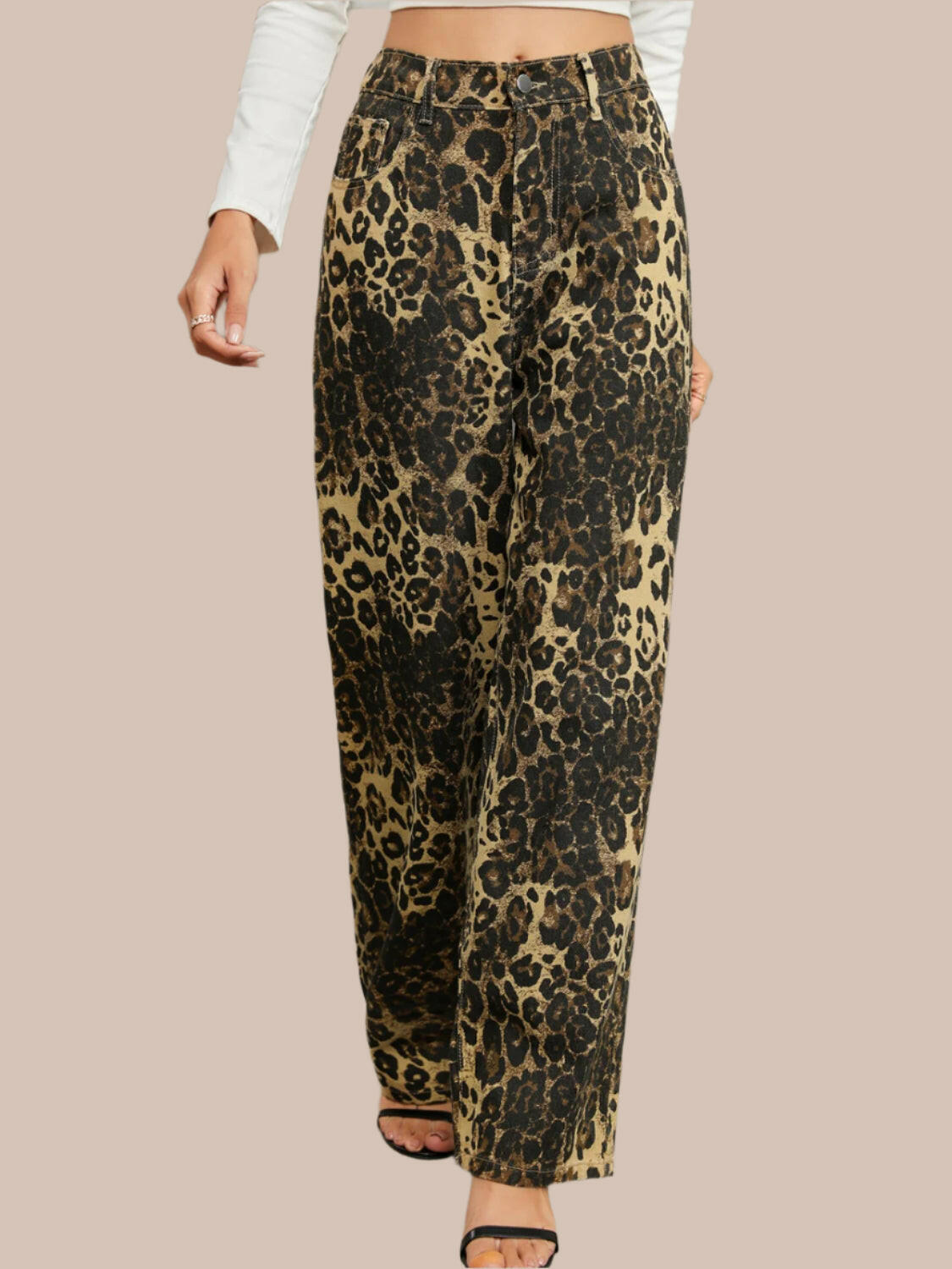 Wild Side Leopard Print Pants-Denim-Krush Kandy, Women's Online Fashion Boutique Located in Phoenix, Arizona (Scottsdale Area)