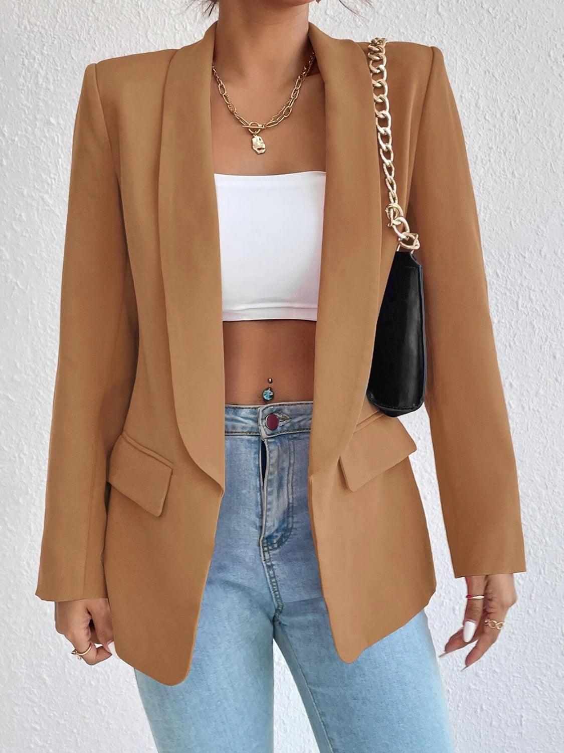 After Hours Long Sleeve Blazer-Blazers-Krush Kandy, Women's Online Fashion Boutique Located in Phoenix, Arizona (Scottsdale Area)