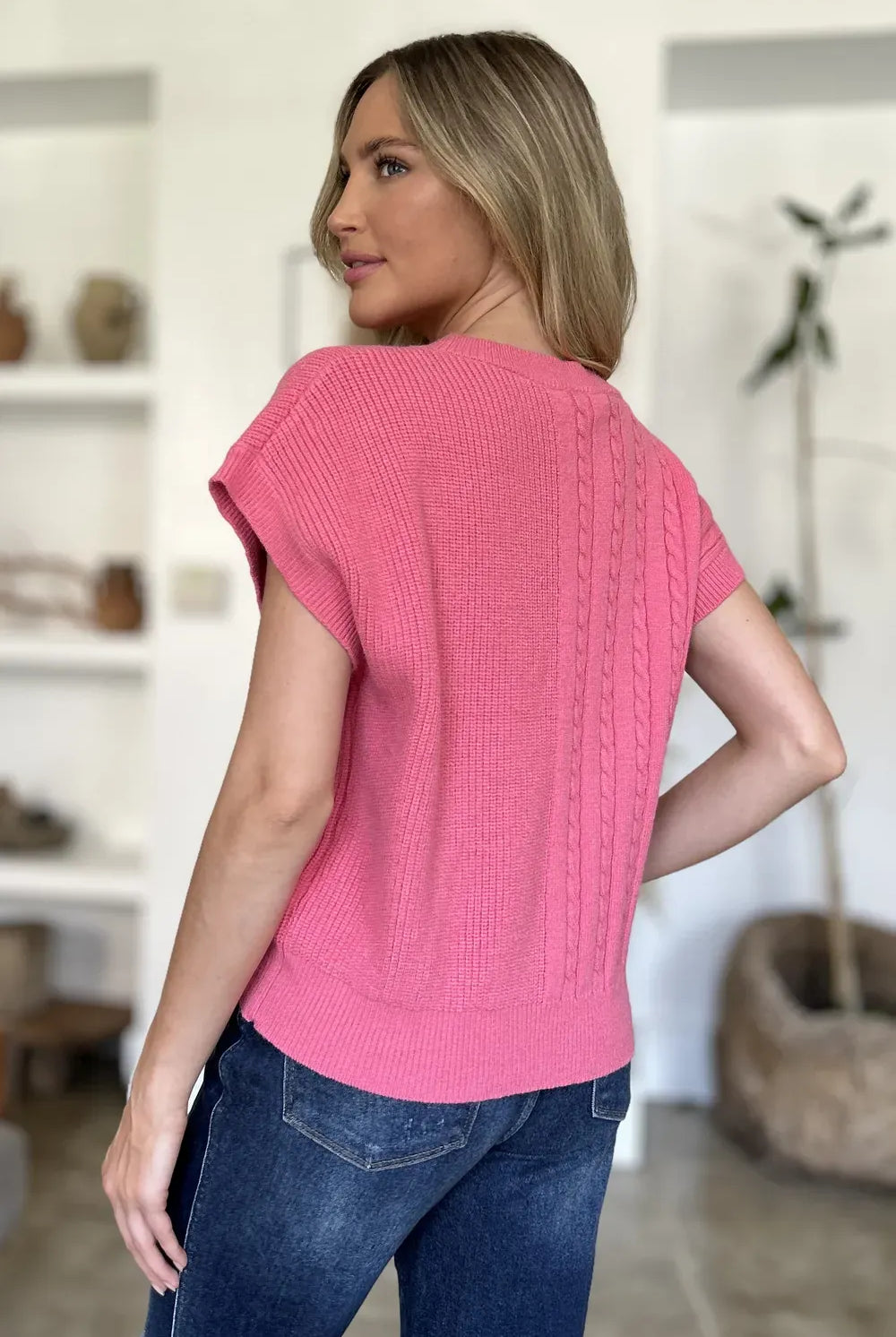 Winterberry Cable-Knit Sweater-Tops-Krush Kandy, Women's Online Fashion Boutique Located in Phoenix, Arizona (Scottsdale Area)
