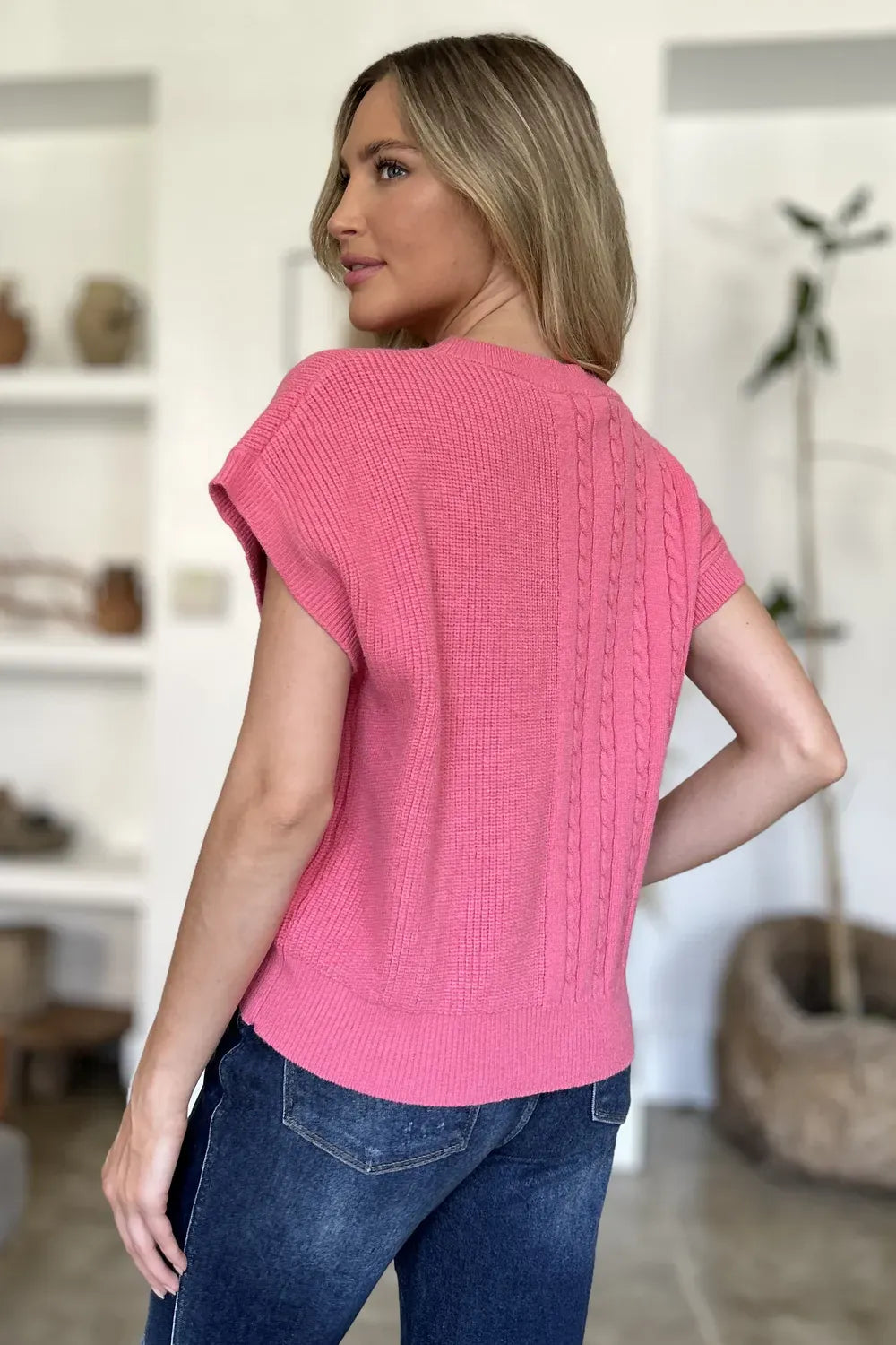 Winterberry Cable-Knit Sweater-Tops-Krush Kandy, Women's Online Fashion Boutique Located in Phoenix, Arizona (Scottsdale Area)
