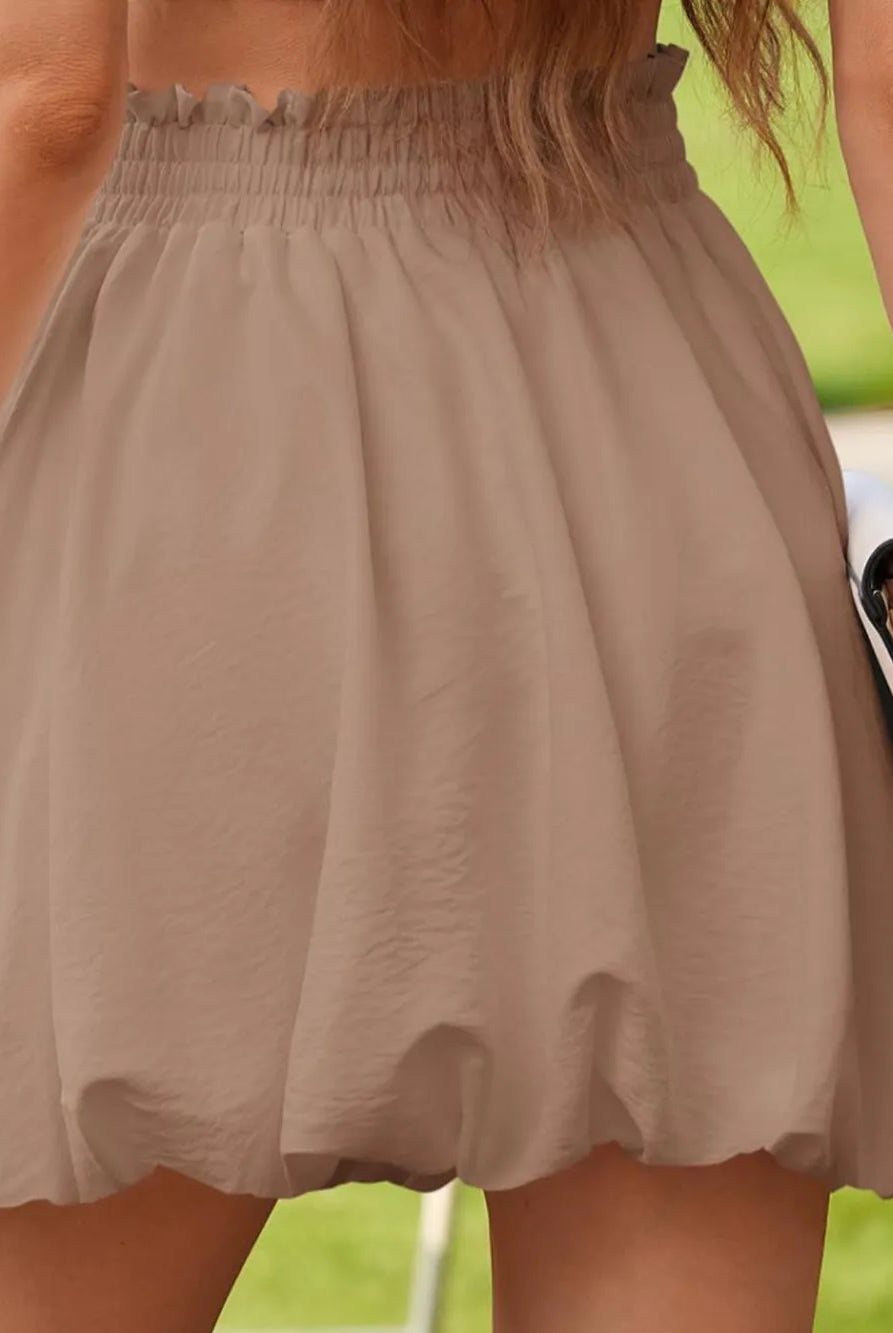 Frill Smocked Mini Skirt-Skirts-Krush Kandy, Women's Online Fashion Boutique Located in Phoenix, Arizona (Scottsdale Area)