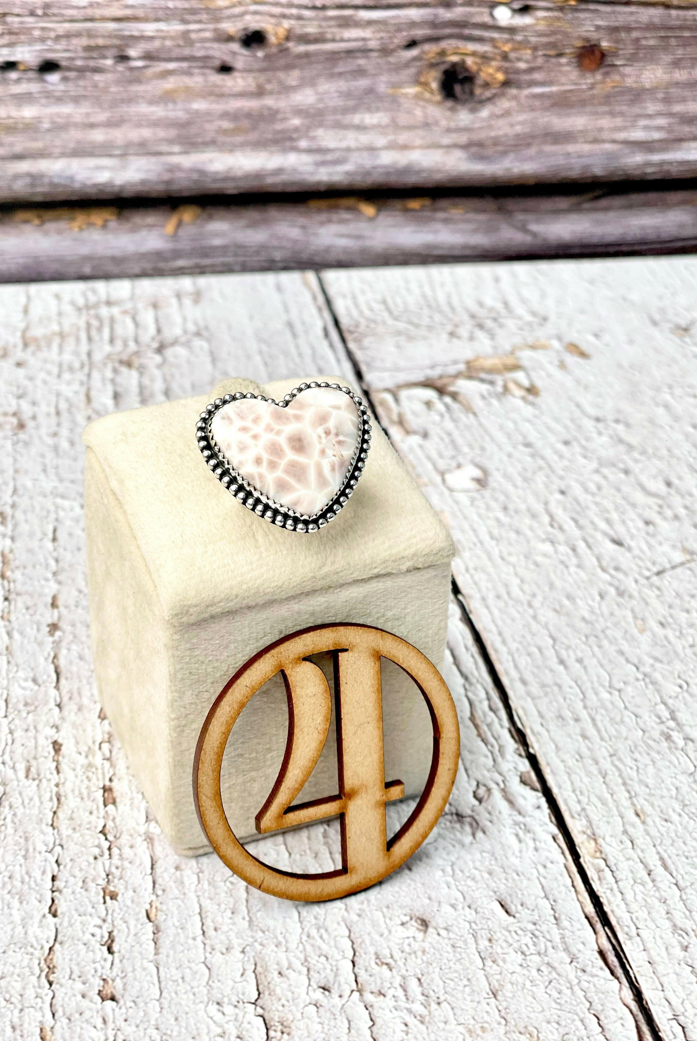 One Of A Kind Pink Larimar Slab Rings-Ring Sizers-Krush Kandy, Women's Online Fashion Boutique Located in Phoenix, Arizona (Scottsdale Area)