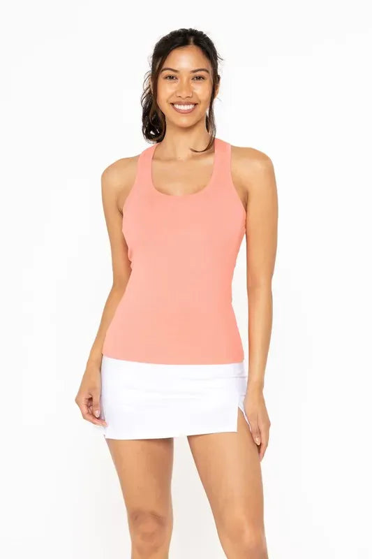 MONO B Slim Fit Scoop Neck Tank-Krush Kandy, Women's Online Fashion Boutique Located in Phoenix, Arizona (Scottsdale Area)