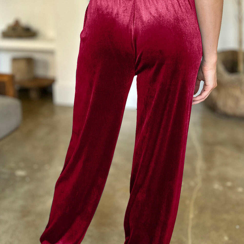 FAM-FAM Pocketed Elastic Waist Joggers-Pants-Krush Kandy, Women's Online Fashion Boutique Located in Phoenix, Arizona (Scottsdale Area)