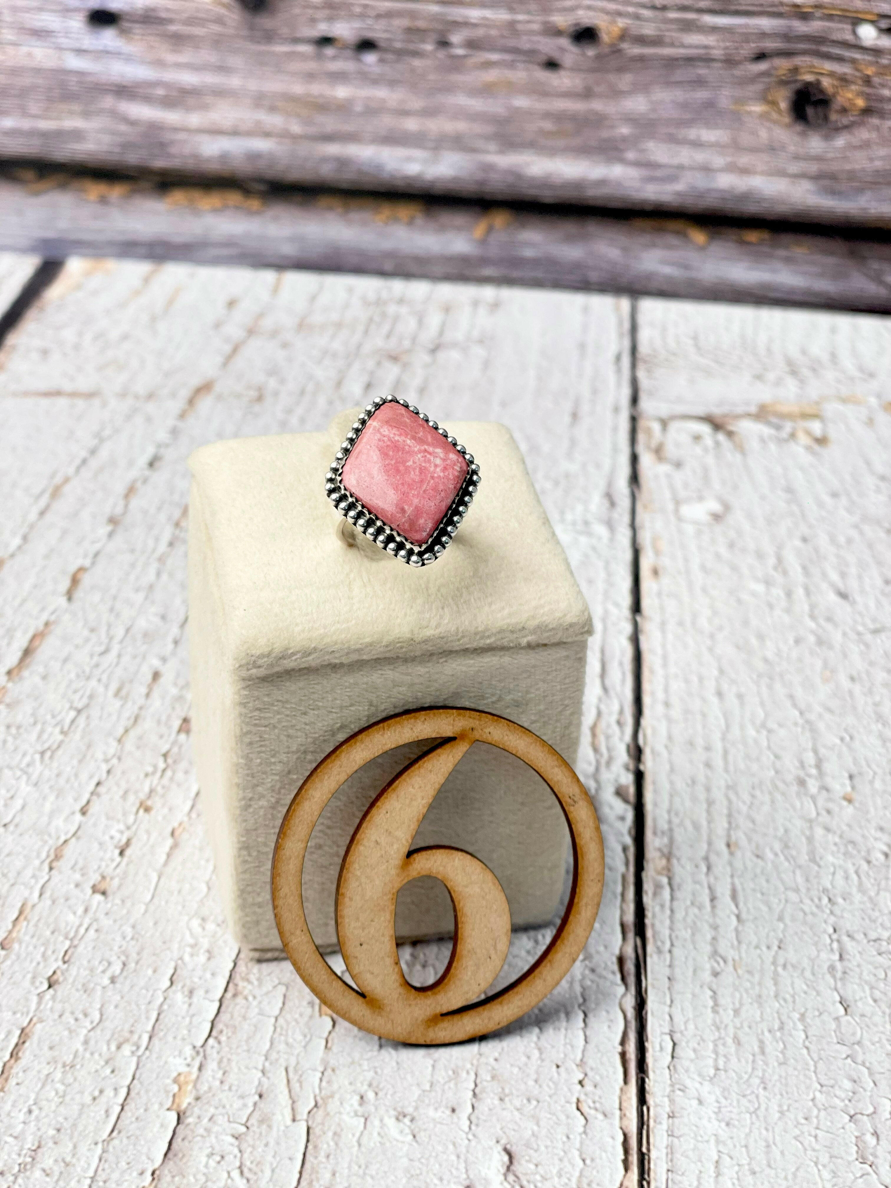 One Of A Kind Thulite Slab Rings-Rings-Krush Kandy, Women's Online Fashion Boutique Located in Phoenix, Arizona (Scottsdale Area)