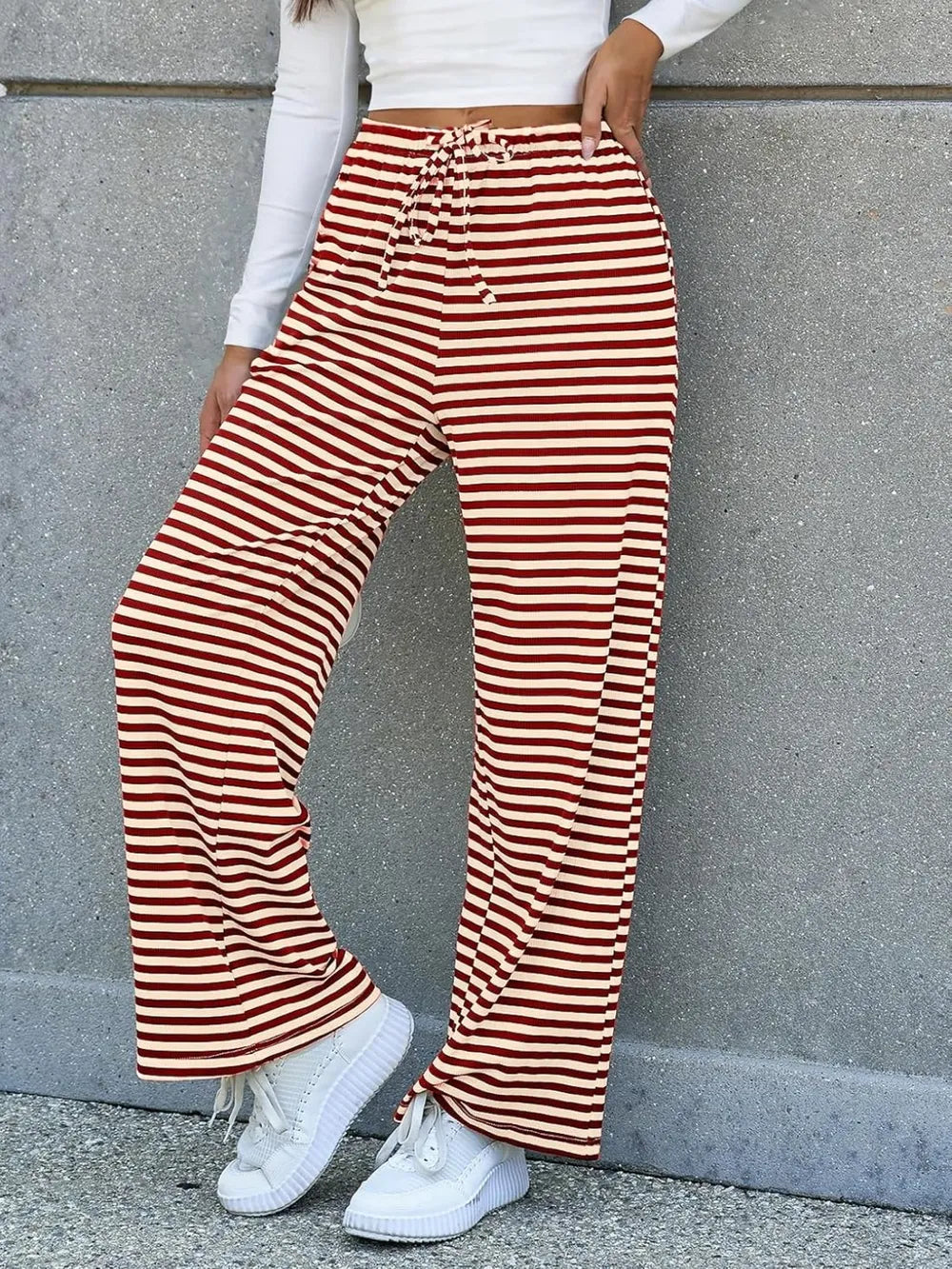 Lovelet Striped Wide Leg Pants-Krush Kandy, Women's Online Fashion Boutique Located in Phoenix, Arizona (Scottsdale Area)