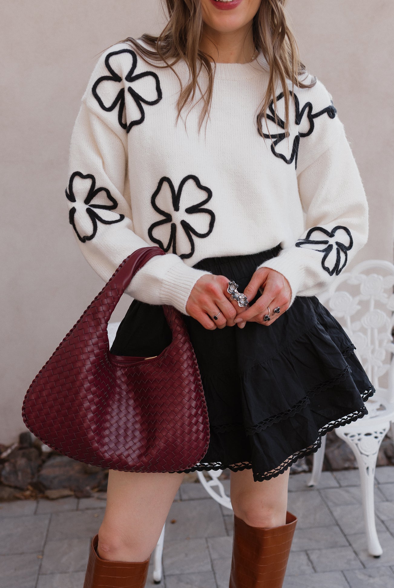 Feeling Free Floral Sweater | Custom XS-3X-Sweaters-Krush Kandy, Women's Online Fashion Boutique Located in Phoenix, Arizona (Scottsdale Area)