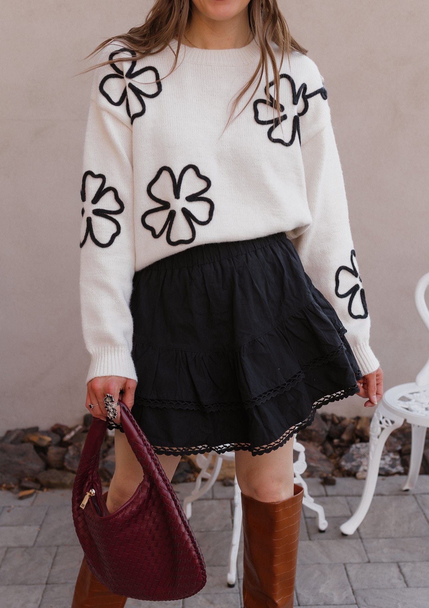 Feeling Free Floral Sweater | Custom XS-3X-Sweaters-Krush Kandy, Women's Online Fashion Boutique Located in Phoenix, Arizona (Scottsdale Area)