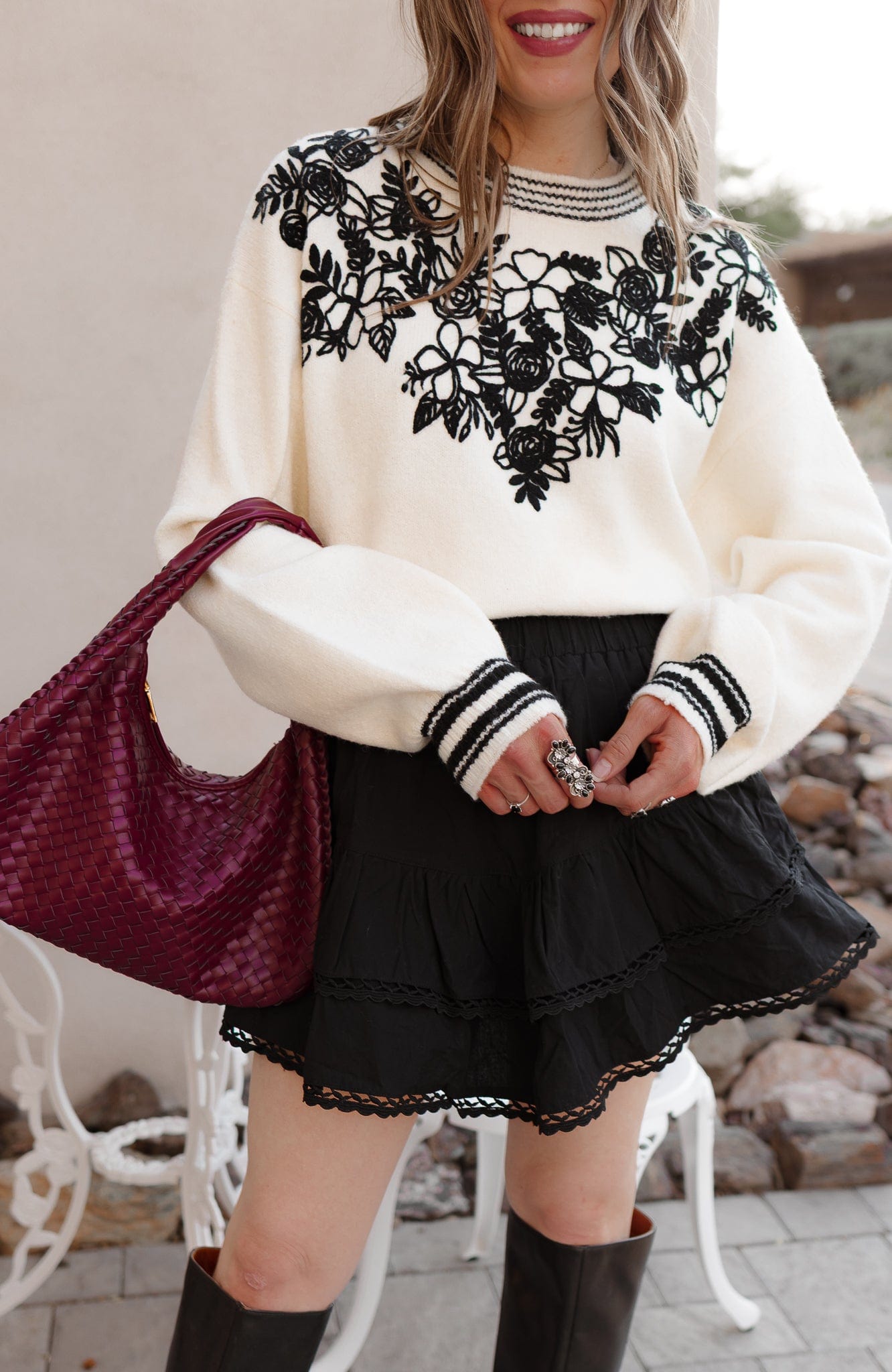 Delicate Viral Ruffle Lace Trim Skirt-Skirts-Krush Kandy, Women's Online Fashion Boutique Located in Phoenix, Arizona (Scottsdale Area)