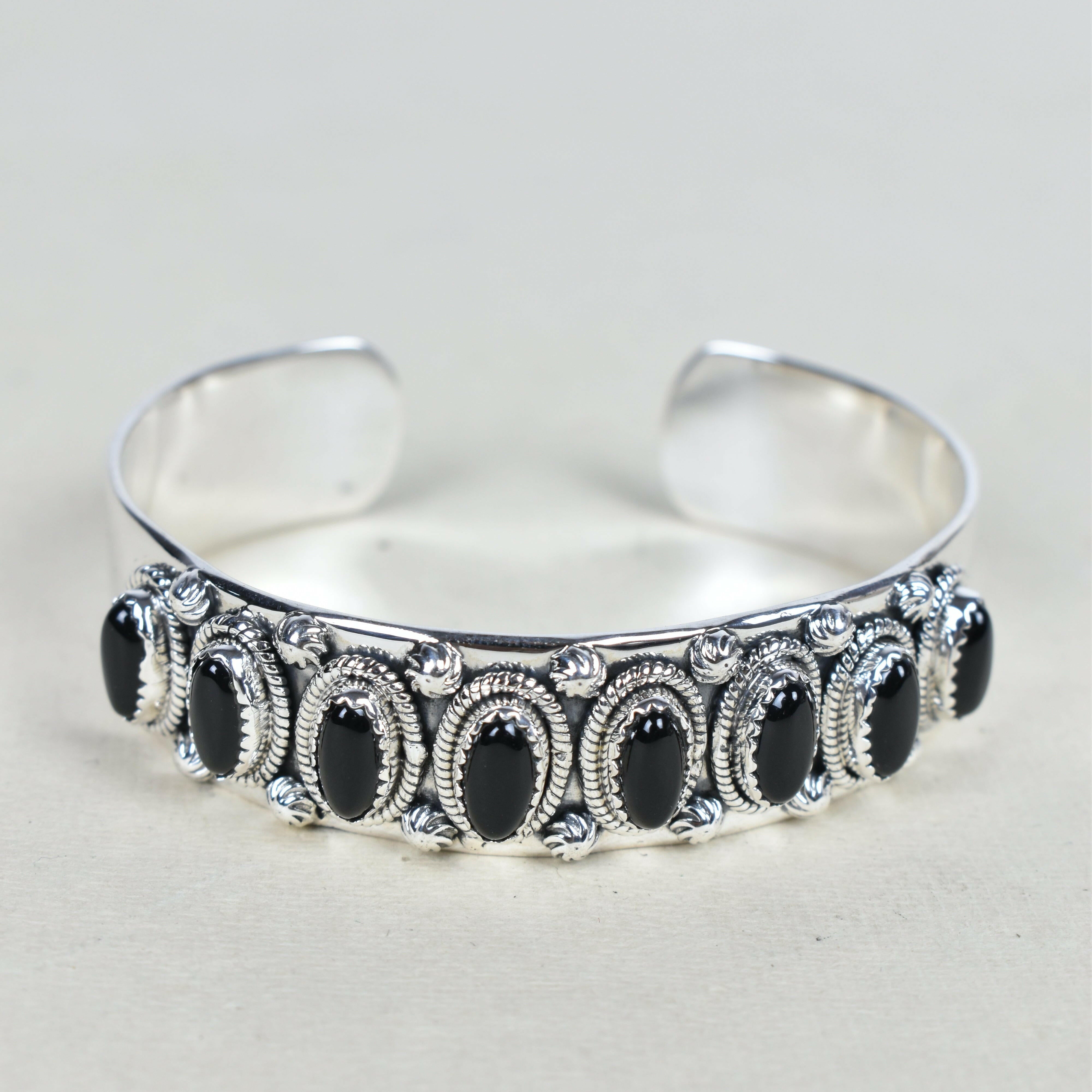 Octet Gem Sterling Silver Cuff-Cuffs-Krush Kandy, Women's Online Fashion Boutique Located in Phoenix, Arizona (Scottsdale Area)