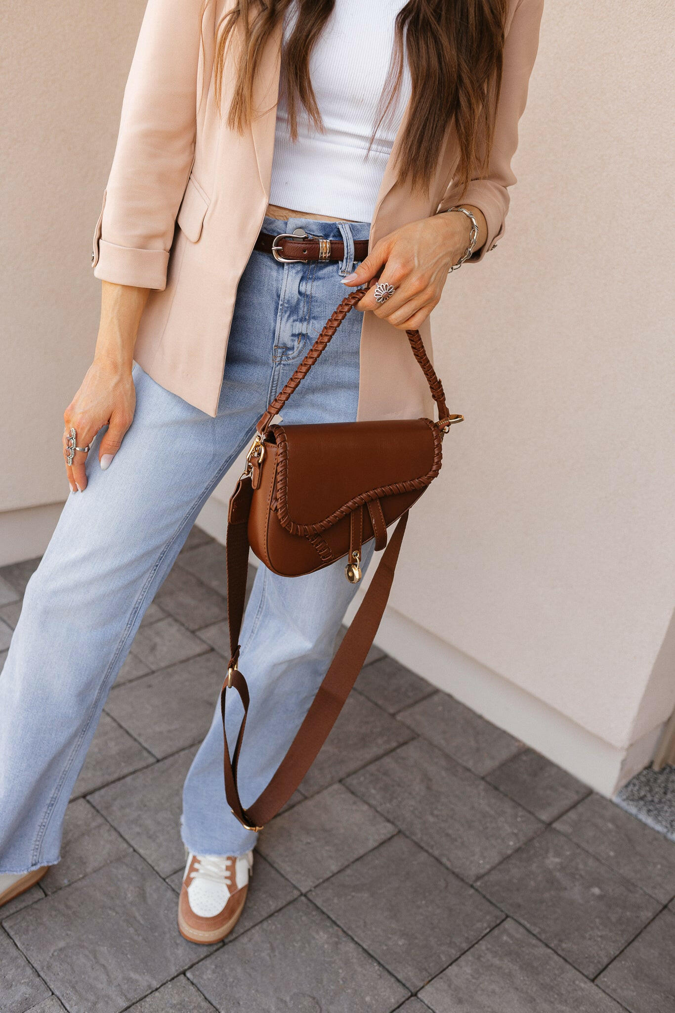 Adeline Saddle Crossbody Hand Bag-Purses & Bags-Krush Kandy, Women's Online Fashion Boutique Located in Phoenix, Arizona (Scottsdale Area)