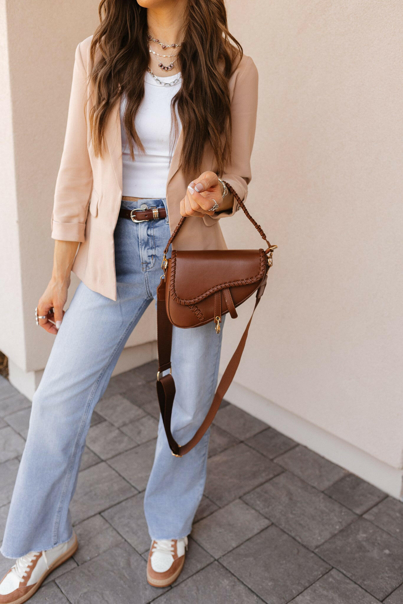 Adeline Saddle Crossbody Hand Bag-Purses & Bags-Krush Kandy, Women's Online Fashion Boutique Located in Phoenix, Arizona (Scottsdale Area)