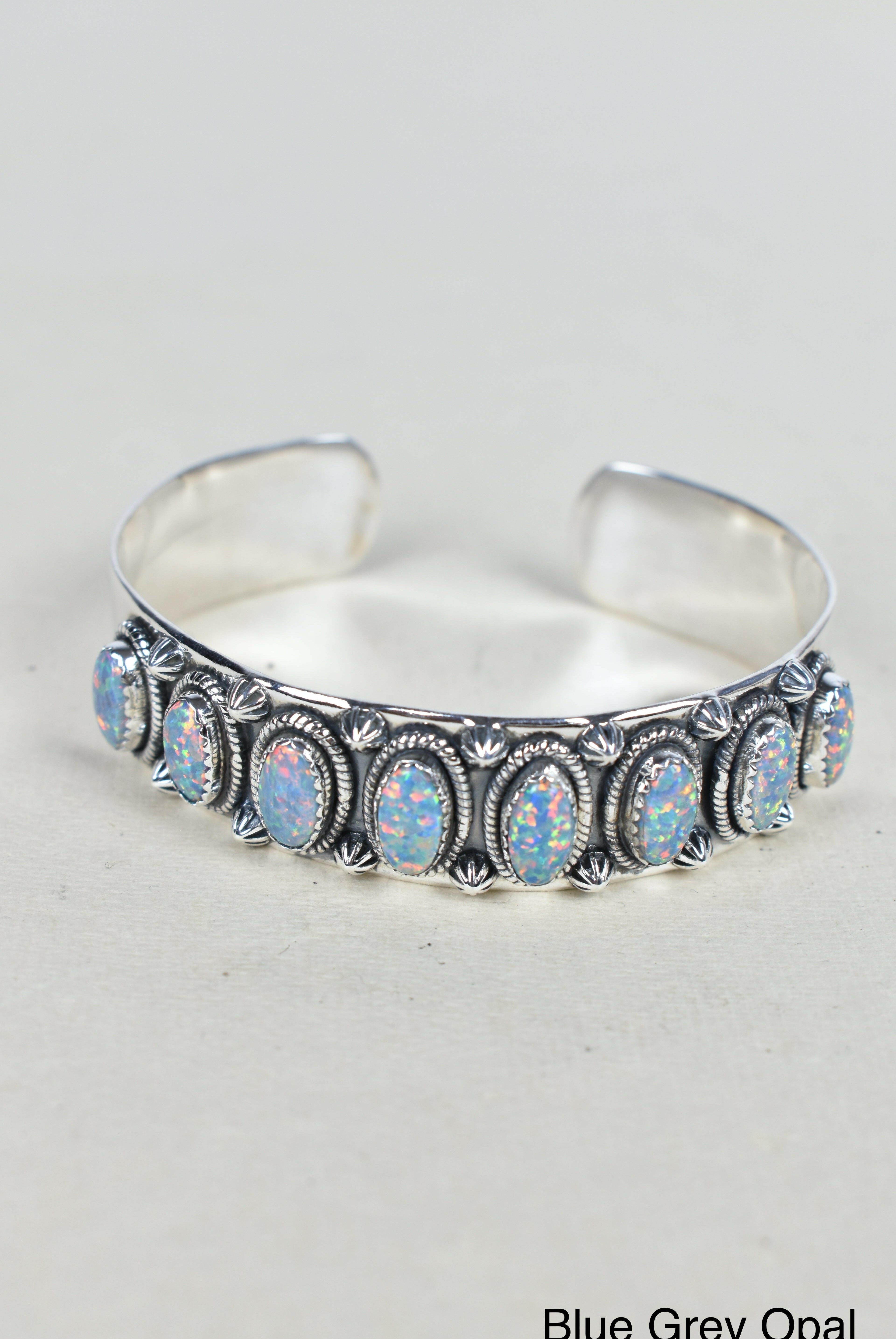 Octet Gem Sterling Silver Cuff-Cuffs-Krush Kandy, Women's Online Fashion Boutique Located in Phoenix, Arizona (Scottsdale Area)