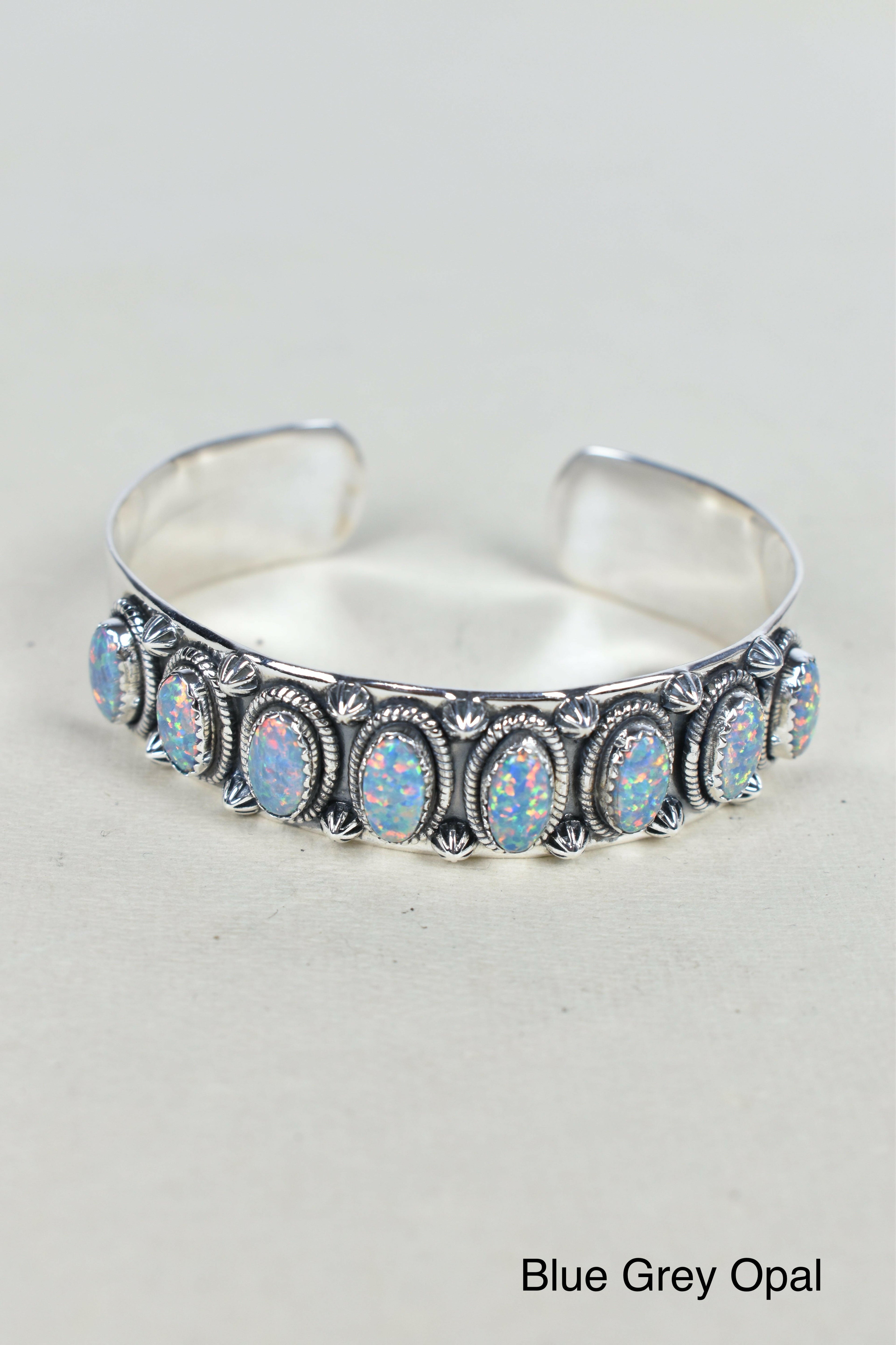 Octet Gem Sterling Silver Cuff-Cuffs-Krush Kandy, Women's Online Fashion Boutique Located in Phoenix, Arizona (Scottsdale Area)