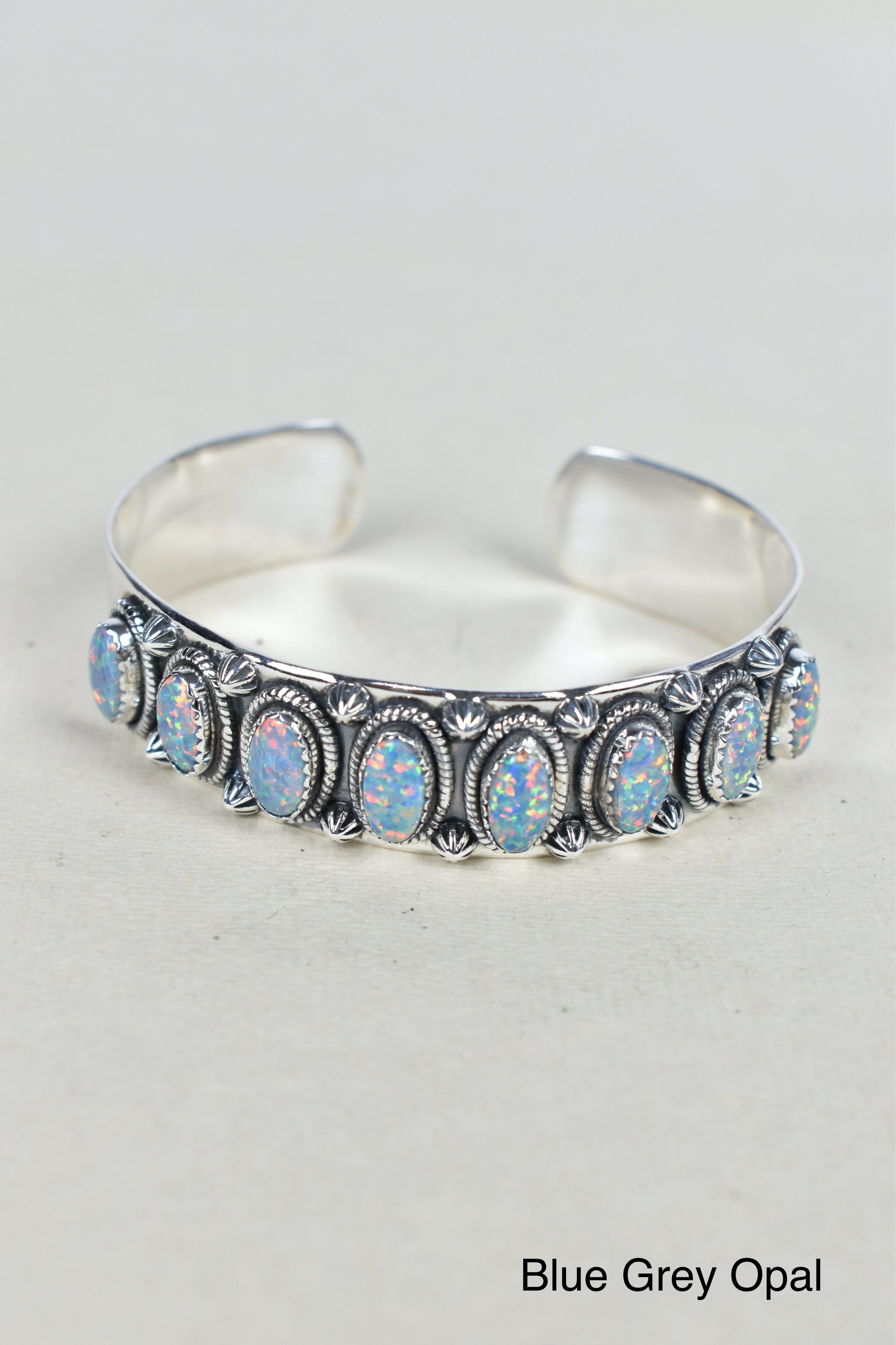 Octet Gem Sterling Silver Cuff-Cuffs-Krush Kandy, Women's Online Fashion Boutique Located in Phoenix, Arizona (Scottsdale Area)