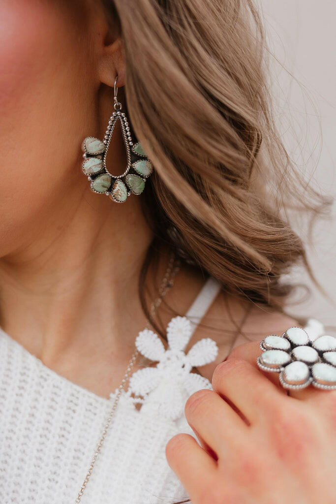 PREORDER Brielle Sterling Silver Earring-Drop Earrings-Krush Kandy, Women's Online Fashion Boutique Located in Phoenix, Arizona (Scottsdale Area)