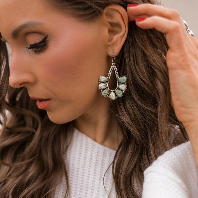 PREORDER Brielle Sterling Silver Earring-Drop Earrings-Krush Kandy, Women's Online Fashion Boutique Located in Phoenix, Arizona (Scottsdale Area)