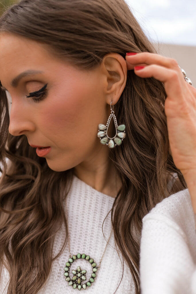 PREORDER Brielle Sterling Silver Earring-Drop Earrings-Krush Kandy, Women's Online Fashion Boutique Located in Phoenix, Arizona (Scottsdale Area)