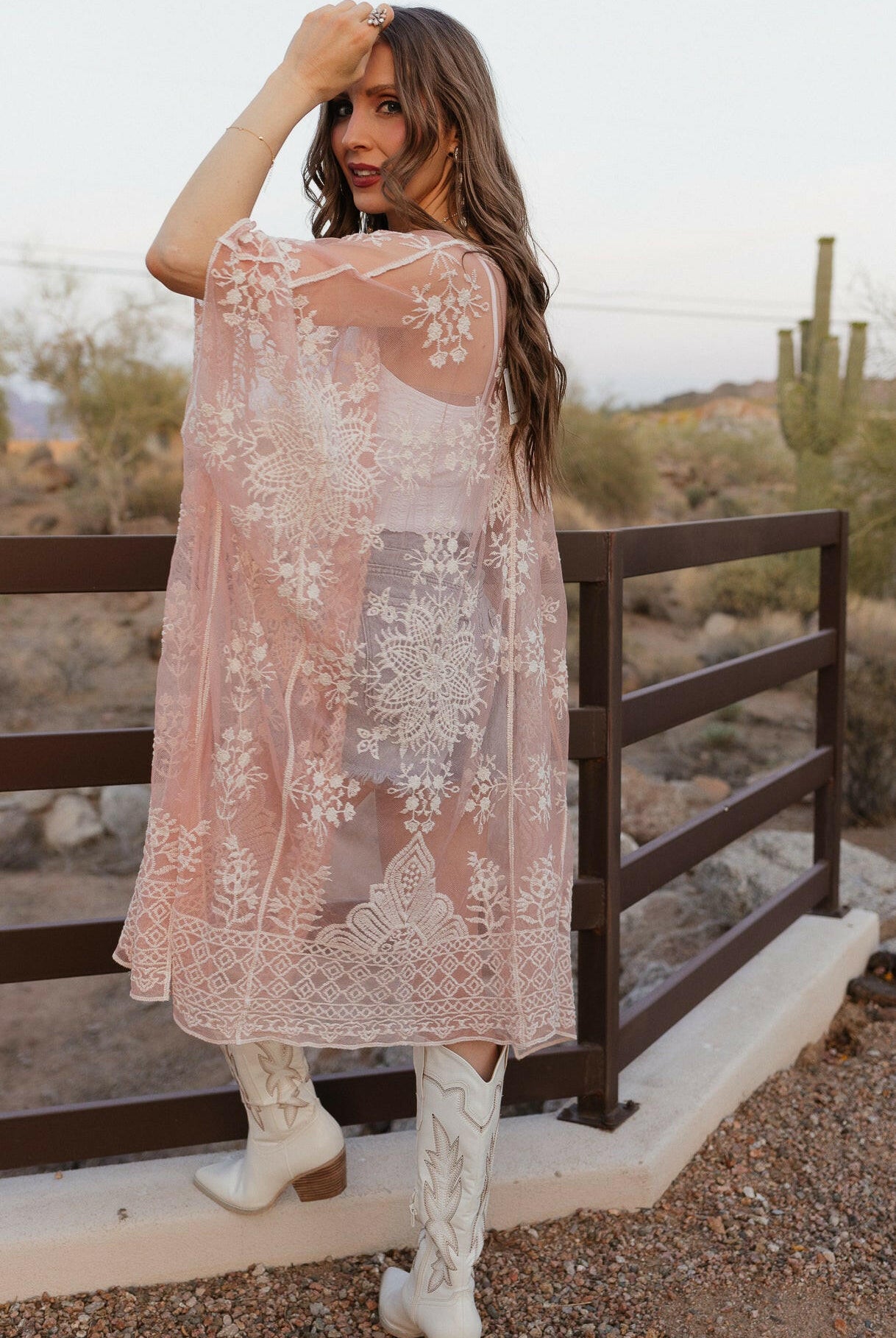 Meadow Bloom Lace Kimono-Kimono-Krush Kandy, Women's Online Fashion Boutique Located in Phoenix, Arizona (Scottsdale Area)