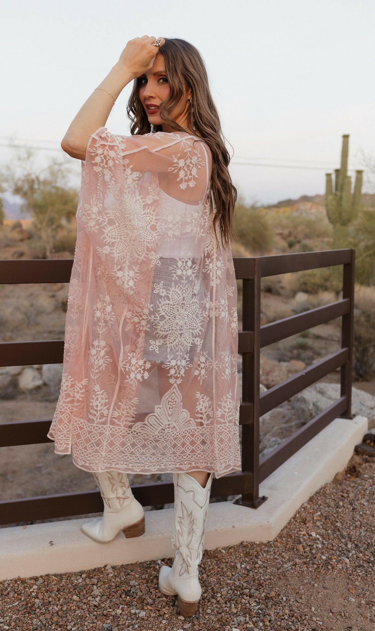 Meadow Bloom Lace Kimono-Kimono-Krush Kandy, Women's Online Fashion Boutique Located in Phoenix, Arizona (Scottsdale Area)