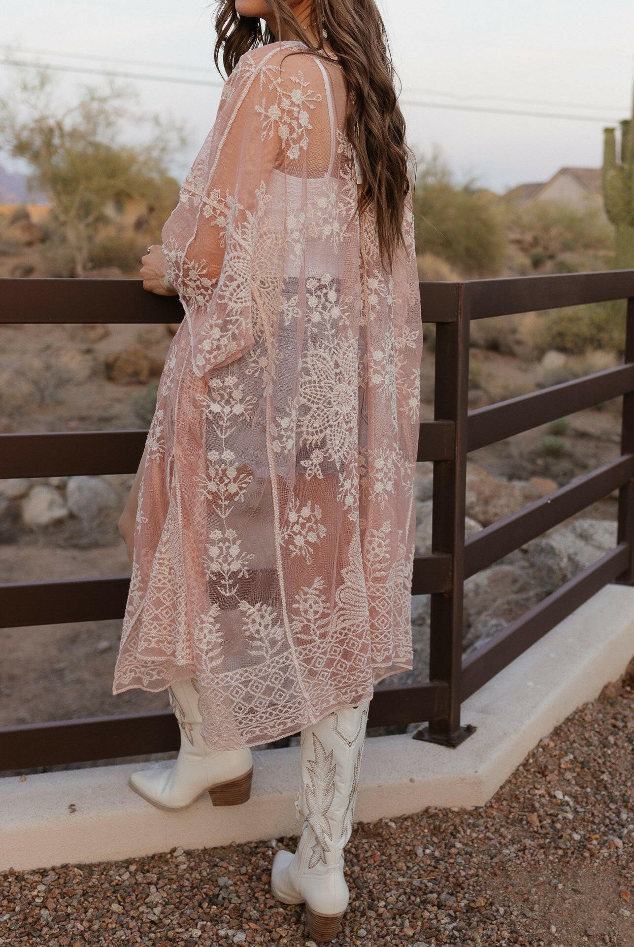 Meadow Bloom Lace Kimono-Kimono-Krush Kandy, Women's Online Fashion Boutique Located in Phoenix, Arizona (Scottsdale Area)