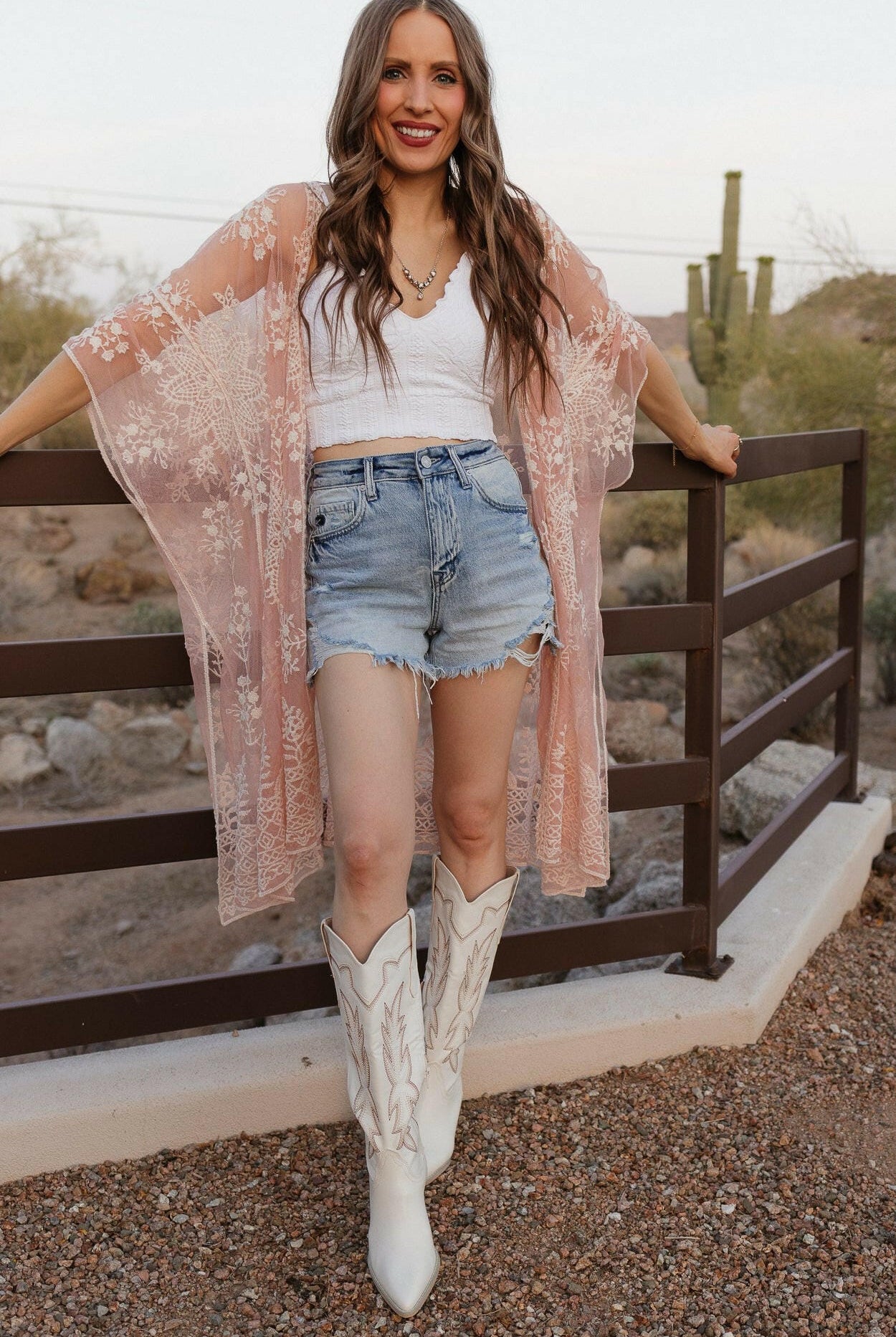 Meadow Bloom Lace Kimono-Kimono-Krush Kandy, Women's Online Fashion Boutique Located in Phoenix, Arizona (Scottsdale Area)