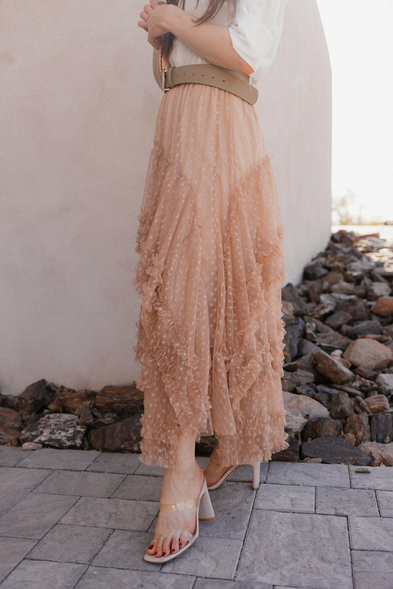 Lace Layers & Chic Dreams Ruffle Tulle Maxi Skirt-Skirts-Krush Kandy, Women's Online Fashion Boutique Located in Phoenix, Arizona (Scottsdale Area)