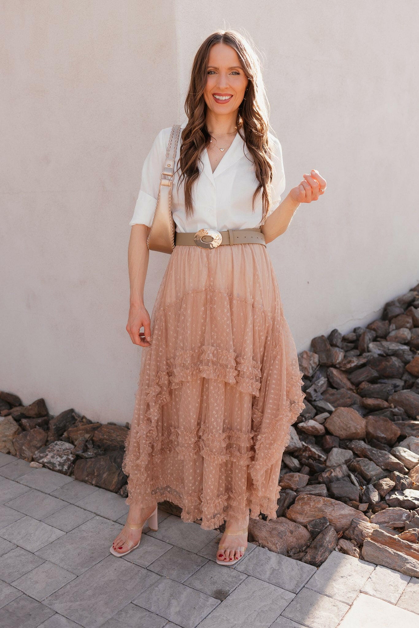 Lace Layers & Chic Dreams Ruffle Tulle Maxi Skirt-Skirts-Krush Kandy, Women's Online Fashion Boutique Located in Phoenix, Arizona (Scottsdale Area)