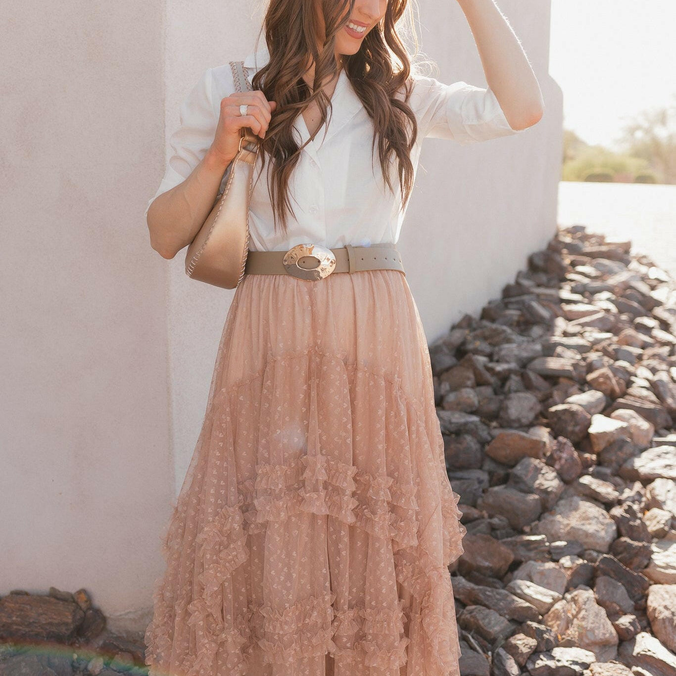Lace Layers & Chic Dreams Ruffle Tulle Maxi Skirt-Skirts-Krush Kandy, Women's Online Fashion Boutique Located in Phoenix, Arizona (Scottsdale Area)