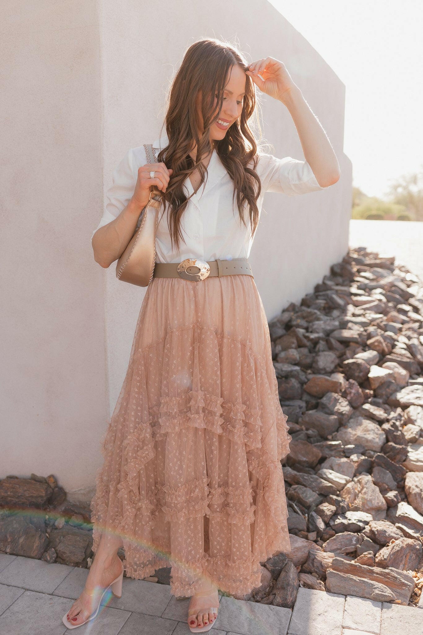 Lace Layers & Chic Dreams Ruffle Tulle Maxi Skirt-Skirts-Krush Kandy, Women's Online Fashion Boutique Located in Phoenix, Arizona (Scottsdale Area)