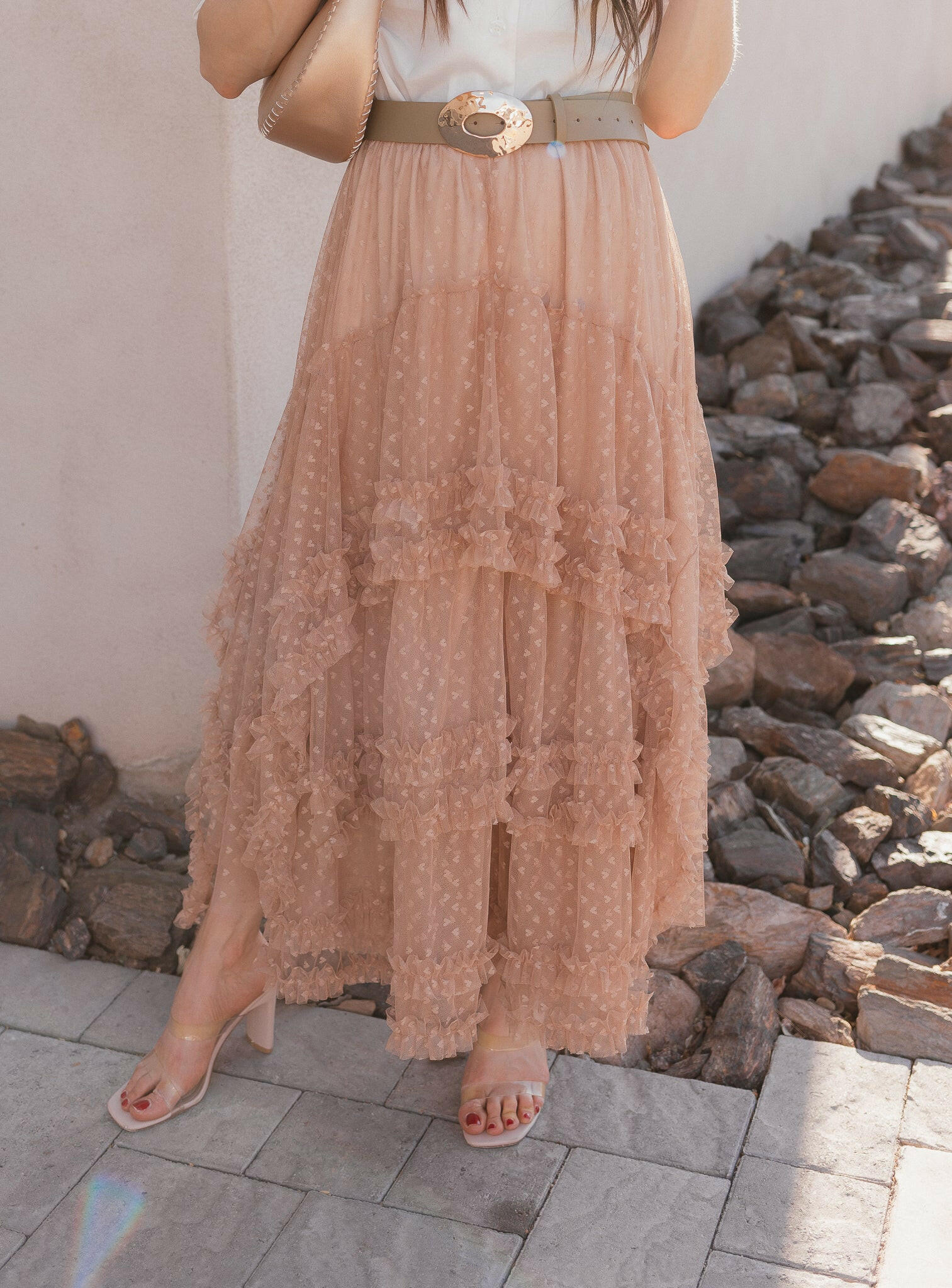Lace Layers & Chic Dreams Ruffle Tulle Maxi Skirt-Skirts-Krush Kandy, Women's Online Fashion Boutique Located in Phoenix, Arizona (Scottsdale Area)