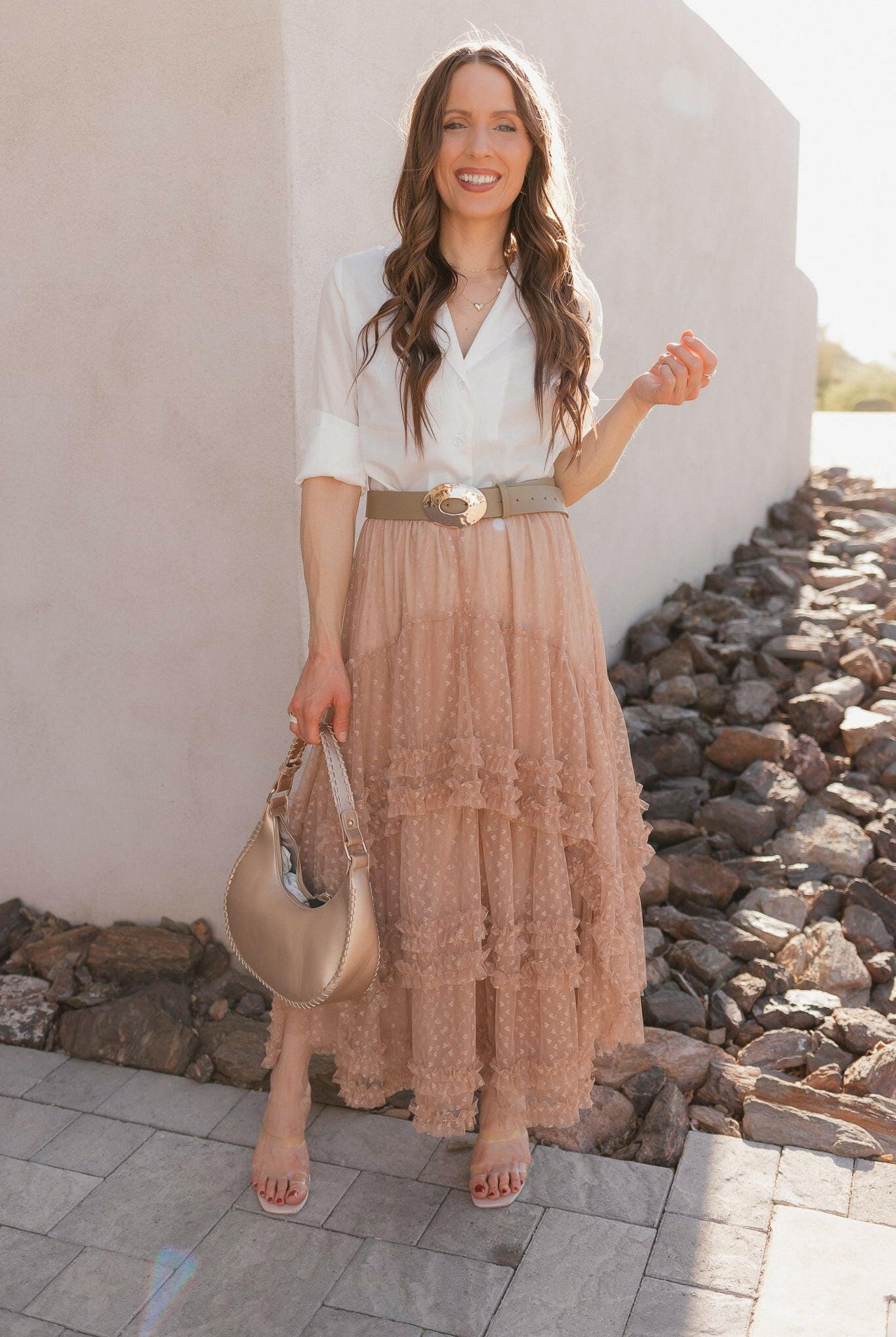 Aria Whipstitch Crescent Shoulder Bag-handbags-Krush Kandy, Women's Online Fashion Boutique Located in Phoenix, Arizona (Scottsdale Area)