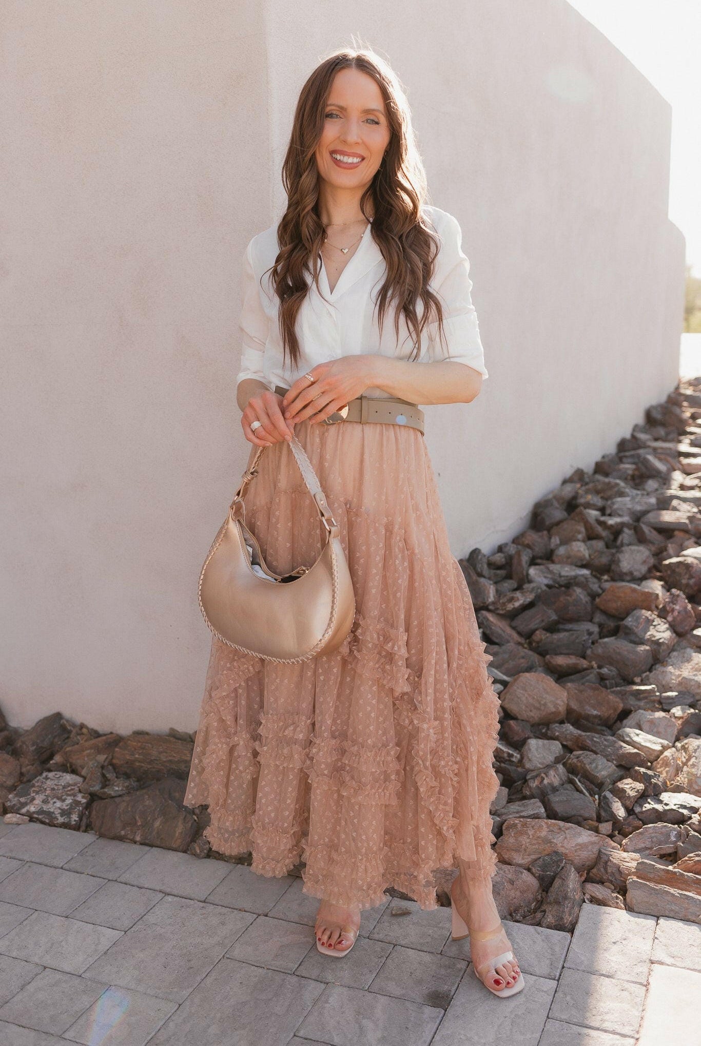 Lace Layers & Chic Dreams Ruffle Tulle Maxi Skirt-Skirts-Krush Kandy, Women's Online Fashion Boutique Located in Phoenix, Arizona (Scottsdale Area)
