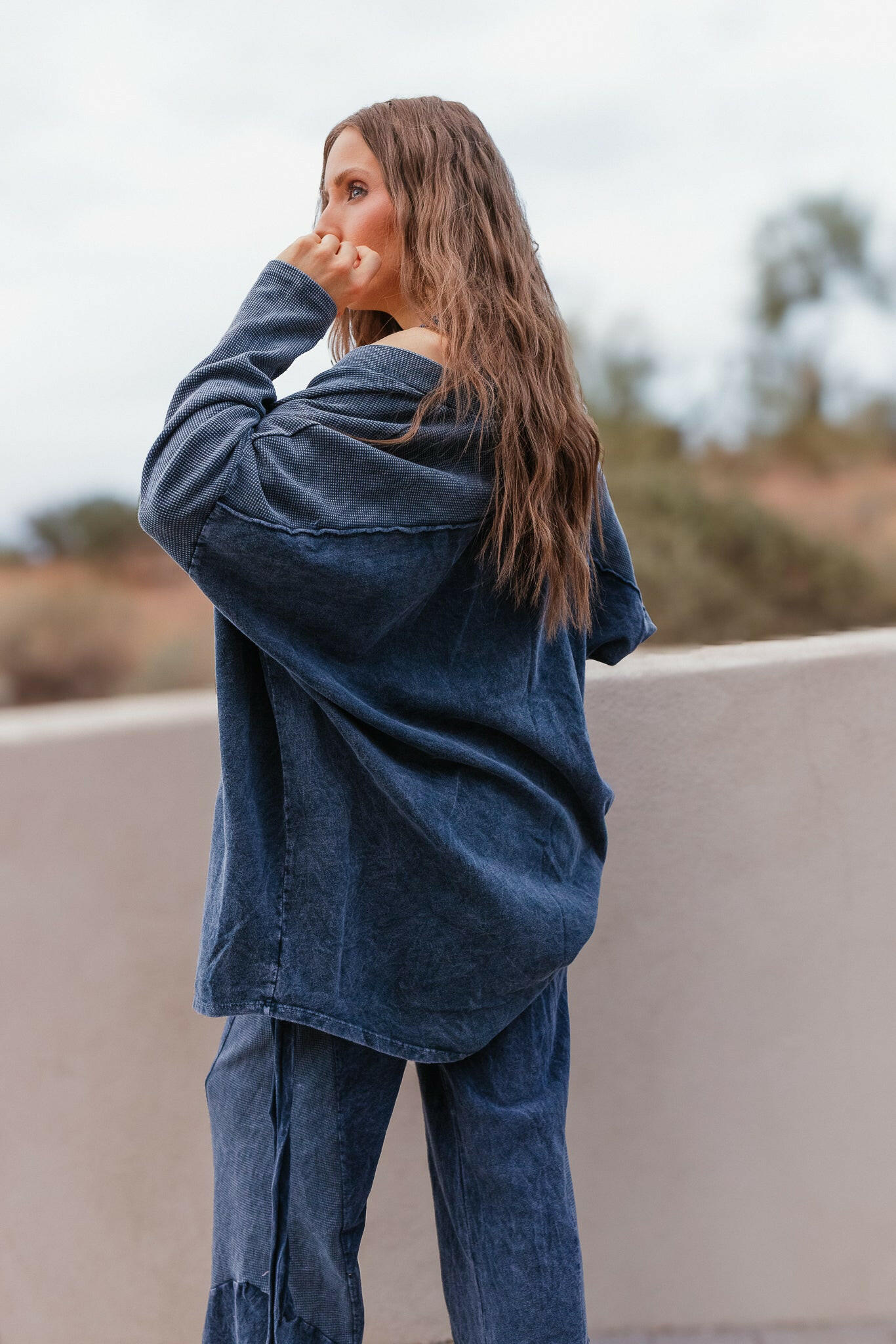 J.HER Vintage Wash Open Cardigan-Cardigans-Krush Kandy, Women's Online Fashion Boutique Located in Phoenix, Arizona (Scottsdale Area)