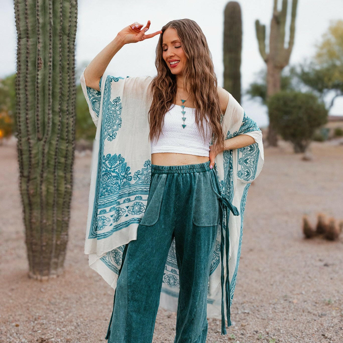 Ornate Mandala Kimono-Kimono-Krush Kandy, Women's Online Fashion Boutique Located in Phoenix, Arizona (Scottsdale Area)