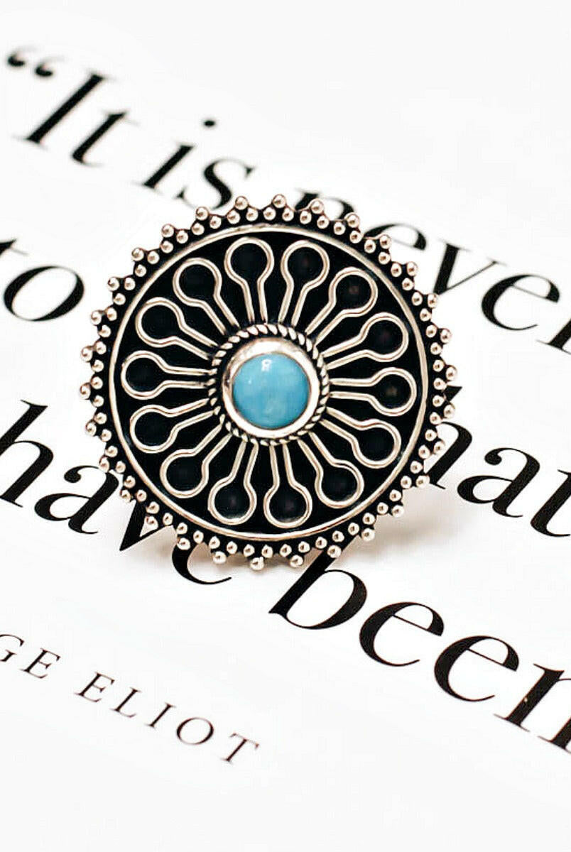 Boho Dainty Turquoise Ring-Dainty Rings-Krush Kandy, Women's Online Fashion Boutique Located in Phoenix, Arizona (Scottsdale Area)