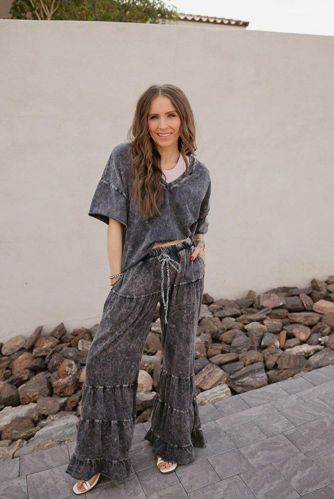 Storm Wash V-Neck Tee-Tops-Krush Kandy, Women's Online Fashion Boutique Located in Phoenix, Arizona (Scottsdale Area)