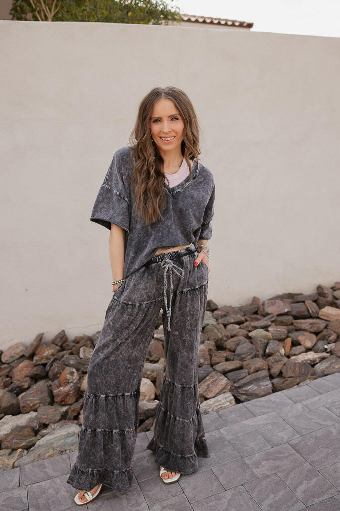 Storm Wash V-Neck Tee-Tops-Krush Kandy, Women's Online Fashion Boutique Located in Phoenix, Arizona (Scottsdale Area)