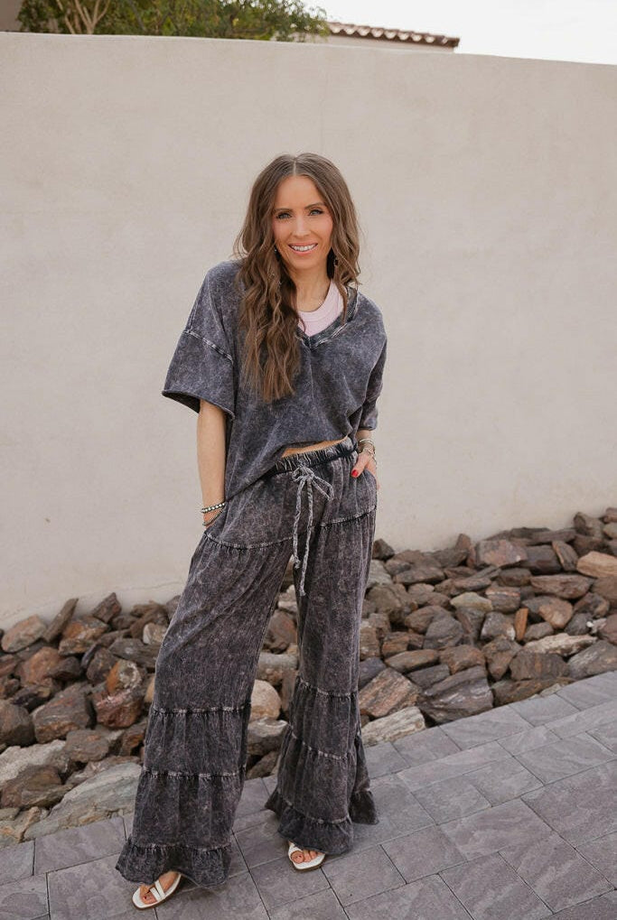 Storm Wash V-Neck Tee-Tops-Krush Kandy, Women's Online Fashion Boutique Located in Phoenix, Arizona (Scottsdale Area)