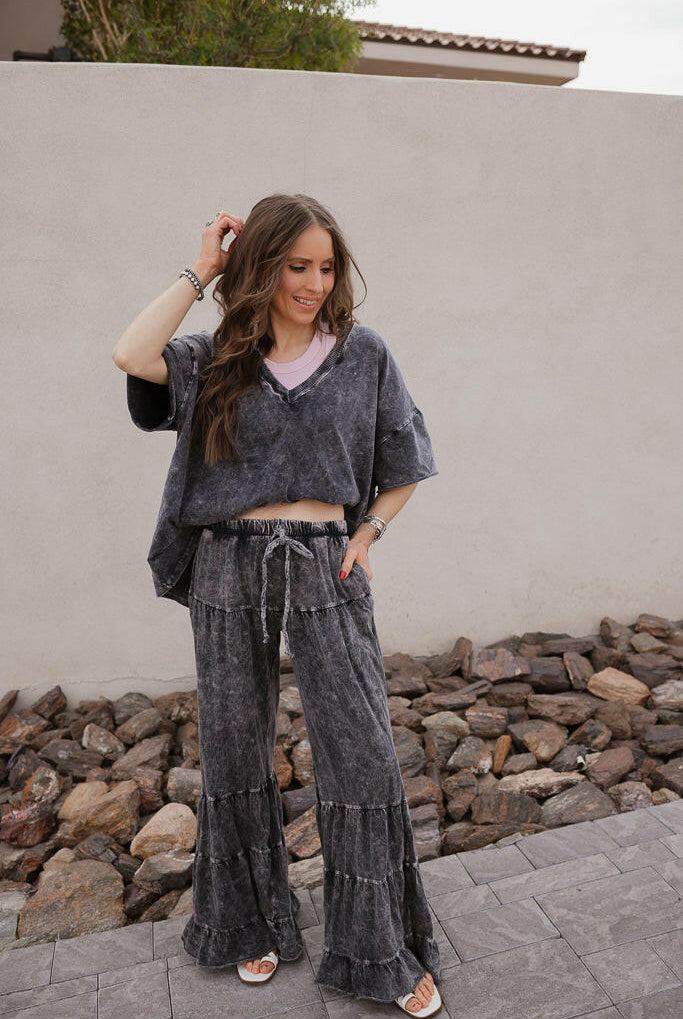 Storm Wash V-Neck Tee-Tops-Krush Kandy, Women's Online Fashion Boutique Located in Phoenix, Arizona (Scottsdale Area)