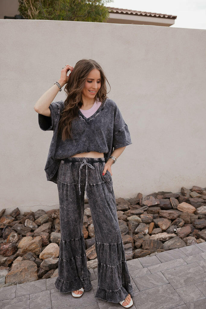 Storm Wash V-Neck Tee-Tops-Krush Kandy, Women's Online Fashion Boutique Located in Phoenix, Arizona (Scottsdale Area)