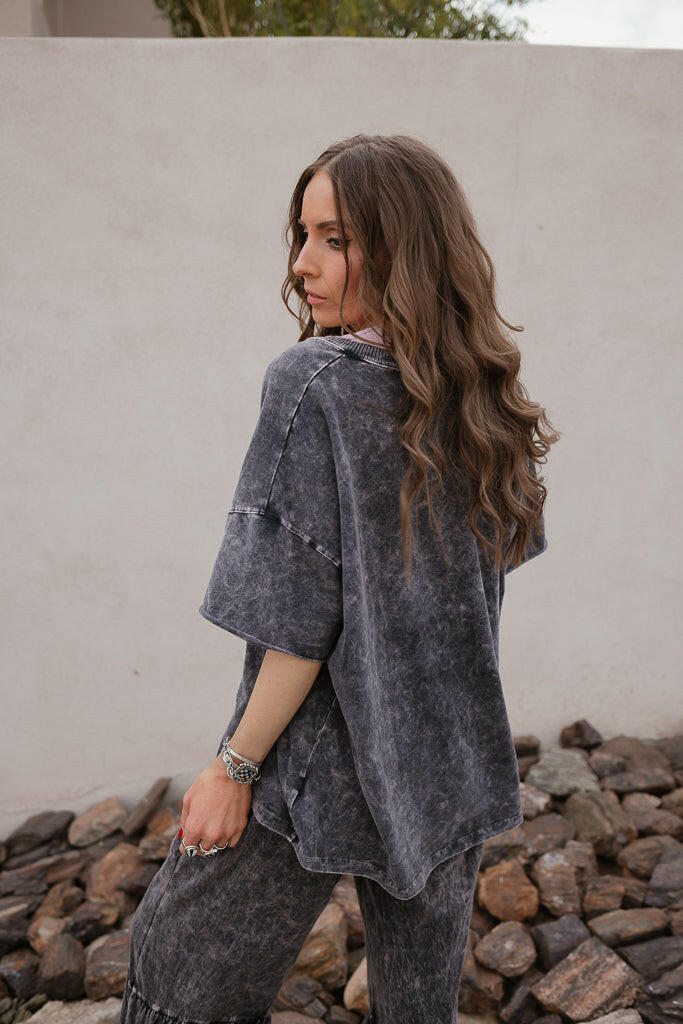 Storm Wash V-Neck Tee-Tops-Krush Kandy, Women's Online Fashion Boutique Located in Phoenix, Arizona (Scottsdale Area)