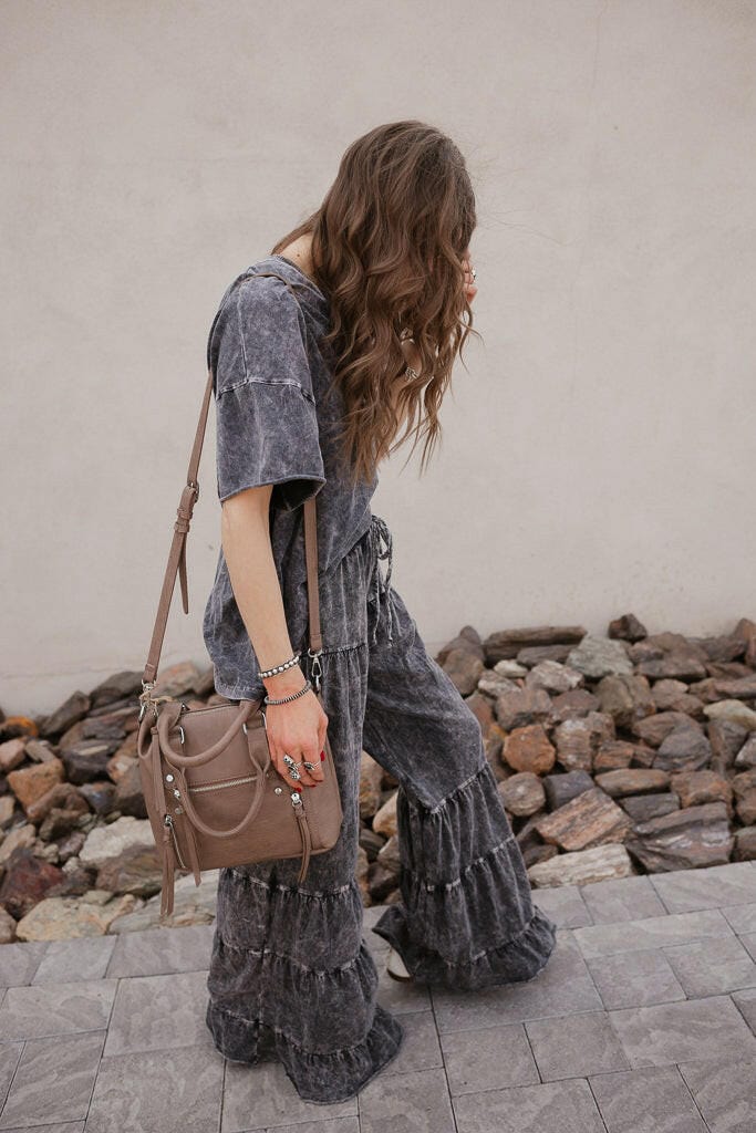 Rambling Rose Mineral Wash Flare LoungePants-Pants-Krush Kandy, Women's Online Fashion Boutique Located in Phoenix, Arizona (Scottsdale Area)