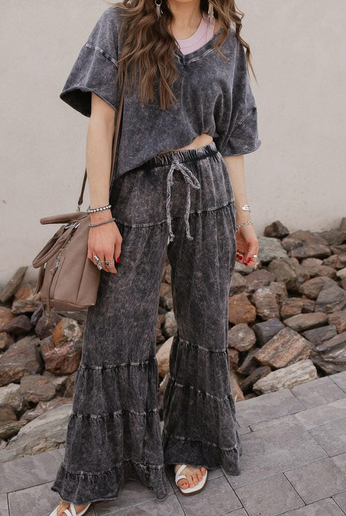 Storm Wash V-Neck Tee-Tops-Krush Kandy, Women's Online Fashion Boutique Located in Phoenix, Arizona (Scottsdale Area)