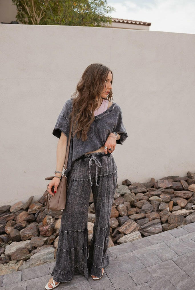 Storm Wash V-Neck Tee-Tops-Krush Kandy, Women's Online Fashion Boutique Located in Phoenix, Arizona (Scottsdale Area)