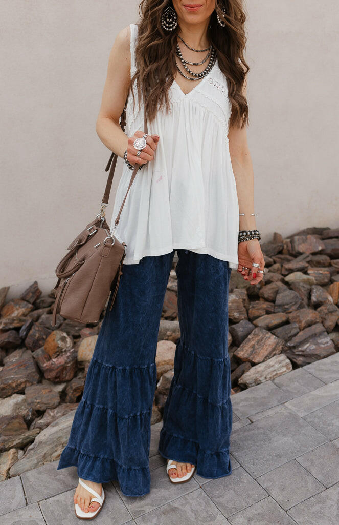 Rambling Rose Mineral Wash Flare LoungePants-Pants-Krush Kandy, Women's Online Fashion Boutique Located in Phoenix, Arizona (Scottsdale Area)